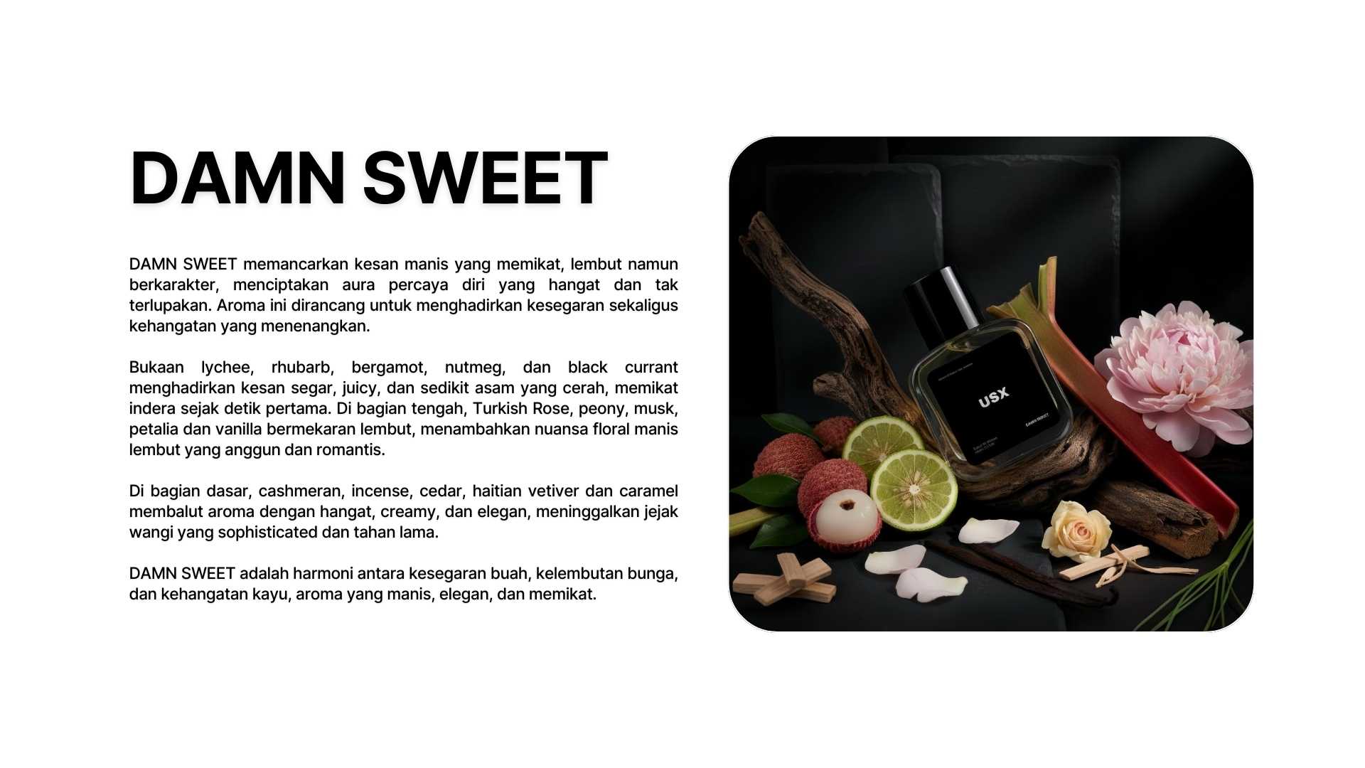 USX FRAGRANCE Damn Sweet