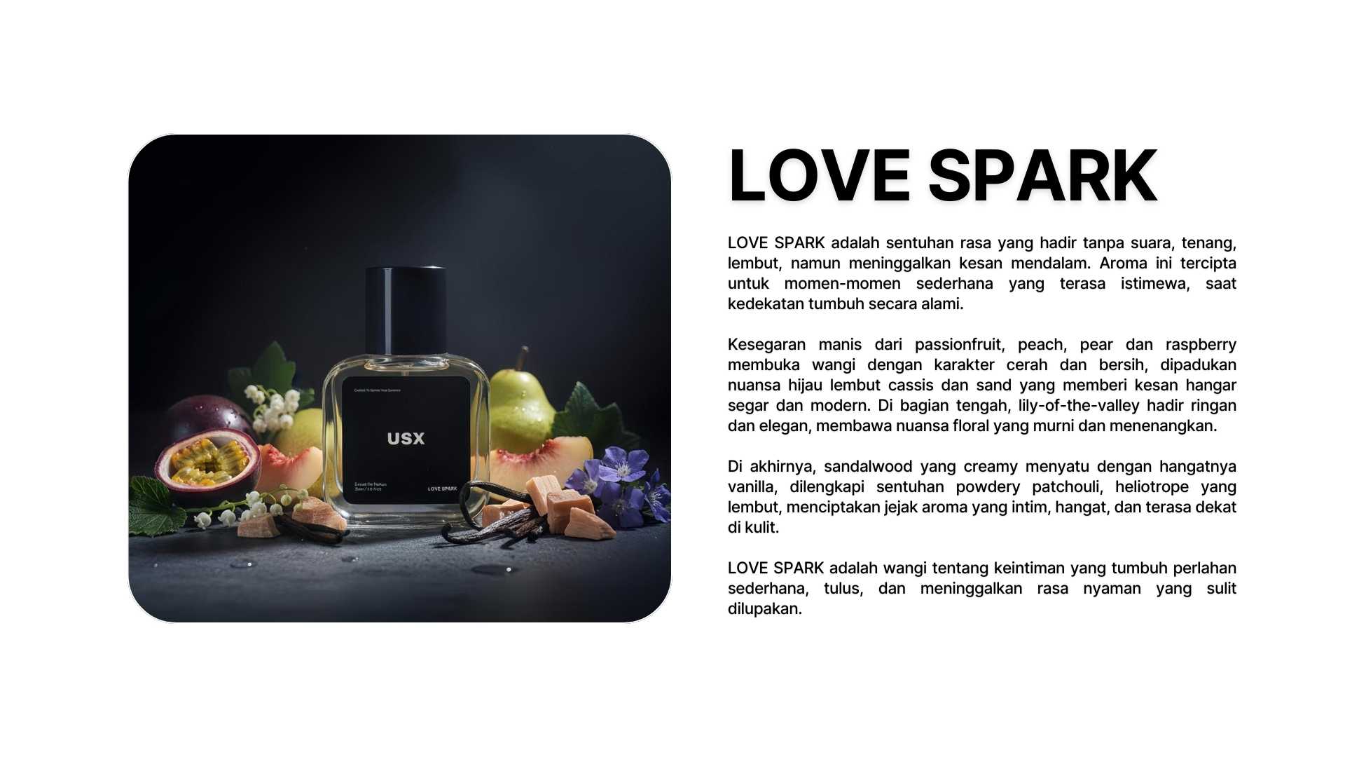 USX FRAGRANCE Love Spark