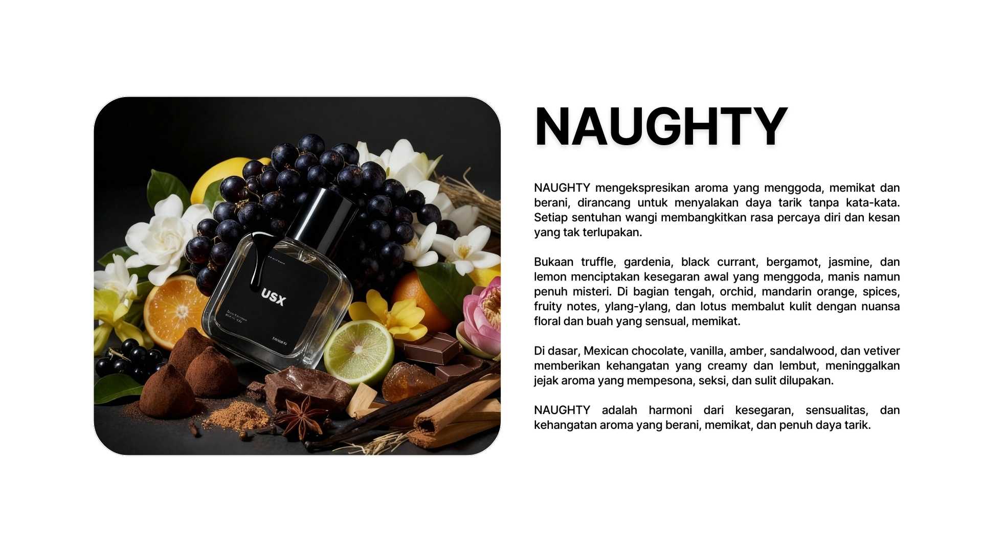 USX FRAGRANCE Naughty